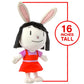 Mighty Mojo Elinor Plush Figure Toy - Super Soft Fabric, Embroidered Detailing, White - Ideal Gift for Kids Ages 3-5 - Model 850040678666