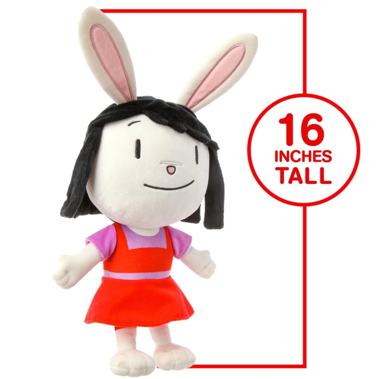 Mighty Mojo Elinor Plush Figure Toy - Super Soft Fabric, Embroidered Detailing, White - Ideal Gift for Kids Ages 3-5 - Model 850040678666