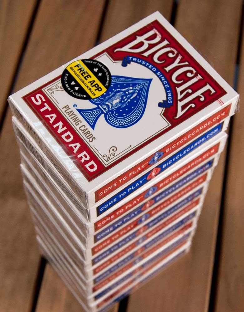 Bicycle Standard Index Playing Cards - 12 Pack, Multicolor, Canvas Material, Model 4350062930