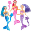 Artcreativity Mermaid Playset For Girls, Mermaid Toys Set With 3 Figurines & 3 Brushes Princess Party Favors For Children, Best