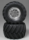 TAMIYA 9805619 Rear Tire/Wheel 58242 (2)