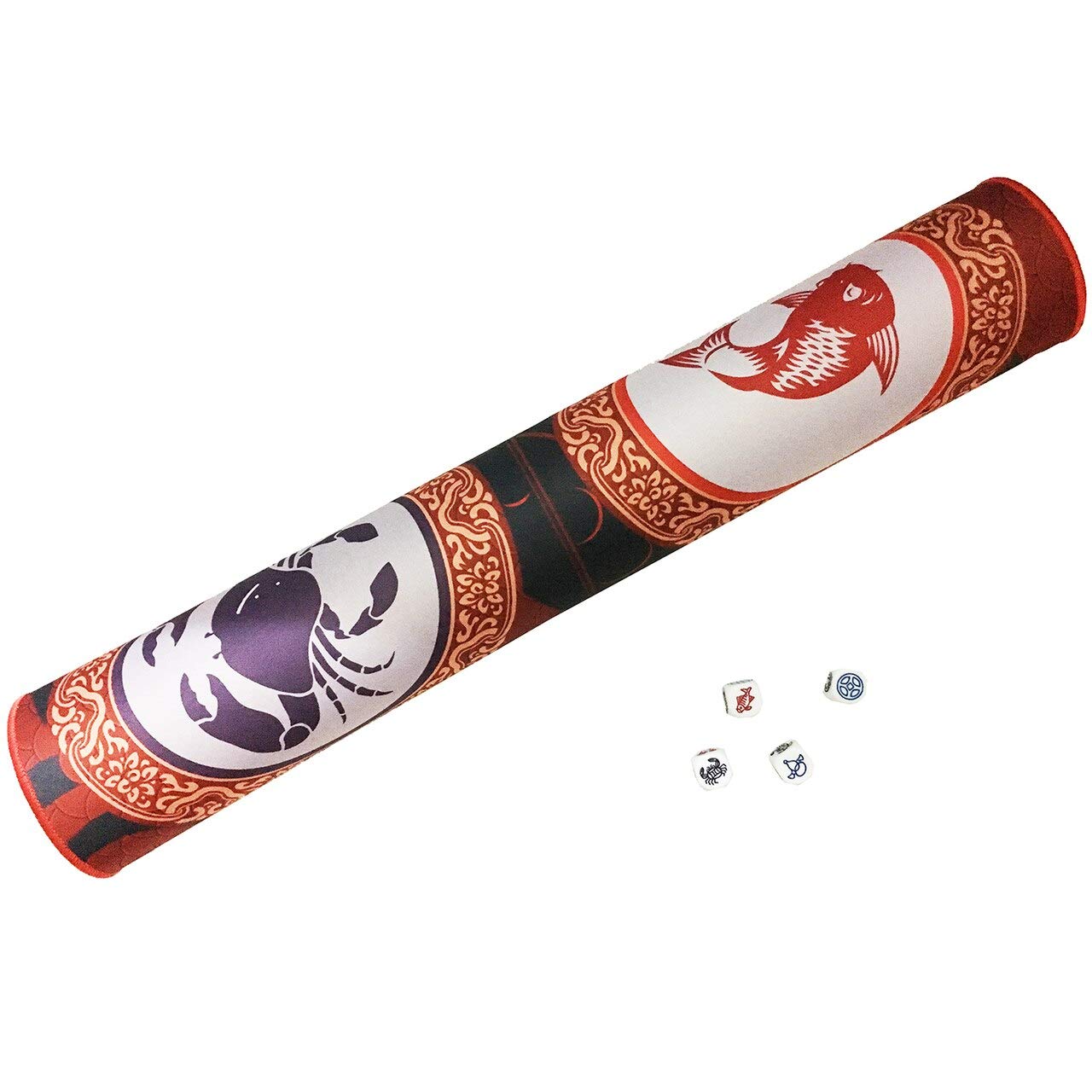 Pop Bunny Chinese New Year Dice Game - Fish Prawn Crab - 39.1"x26.5" - Premium Material - Multicolor