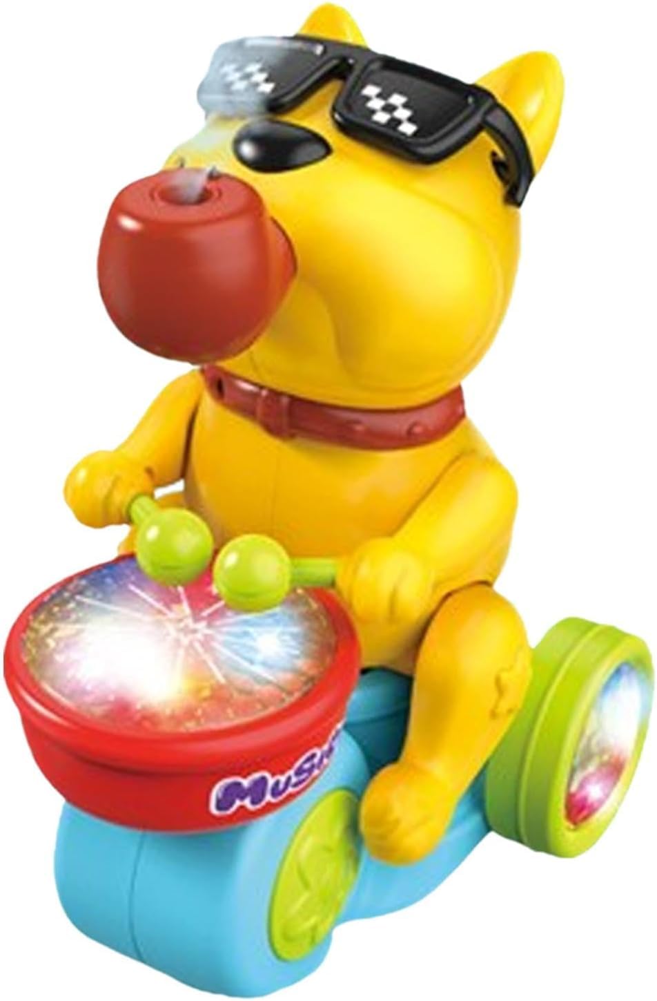 Equipagecart Cute Puppy Musician Drumming Dog | Musical Dog Drumming  Fun And Interactive | Fantastic Lighted Puppy | Early Edu