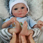 Scom Lifelike Reborn Baby Dolls-17 Inch Felicia Real Life Baby Dolls With Soft Cloth Body, Newborn Baby Dolls With Gift Box For