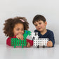 Plus-Plus 9603287 Ingenious Construction Toy, Big Pegboard, Green/White, 2 Pieces, Large