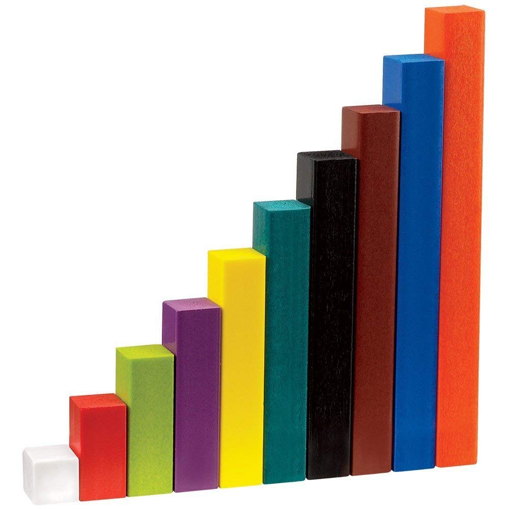 Stepstodo Plastic Cuisenaire Rods Individual Kit (Set Of 74) | Fraction Rods (Set Of 74 Rods) Mathematical Teaching And Learning