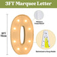 3Ft Marquee Light Up Letters, Large Marquee Letters O For Party Decorations, Big Baby Letters For Baby Shower Birthday Party Dec