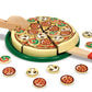 Melissa & Doug Pizza Party Wooden Play Food Set With 54 Toppings