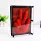 Sharkwill 3D Pin Art Intellectual Fun Toy Red Plastic Pin Art Palm Board Push Pin Toy (Red-6 X 8 Inches)