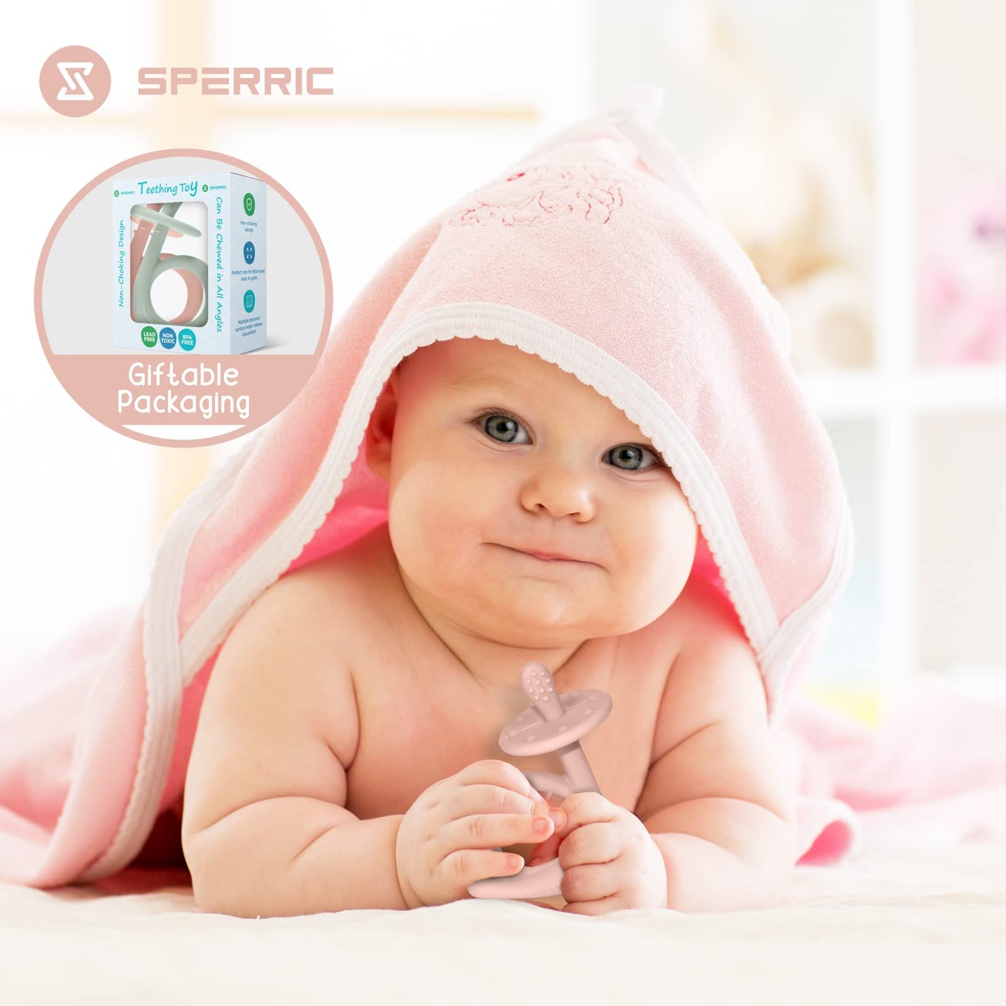 Baby Teething Toys, 100% Food-Grade Silicone Teethers For Babies 0-6 Months Infant, Baby Teether Toys 0-6 Months Bpa Free Baby Chew Toys For Sucking Needs, Baby Teething Toy
