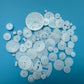72PCS Small Motor Gears Plastic Gears for Motor RC Car Model Toy DIY Helicopter RC Toy Gear Replacement Module 0.5