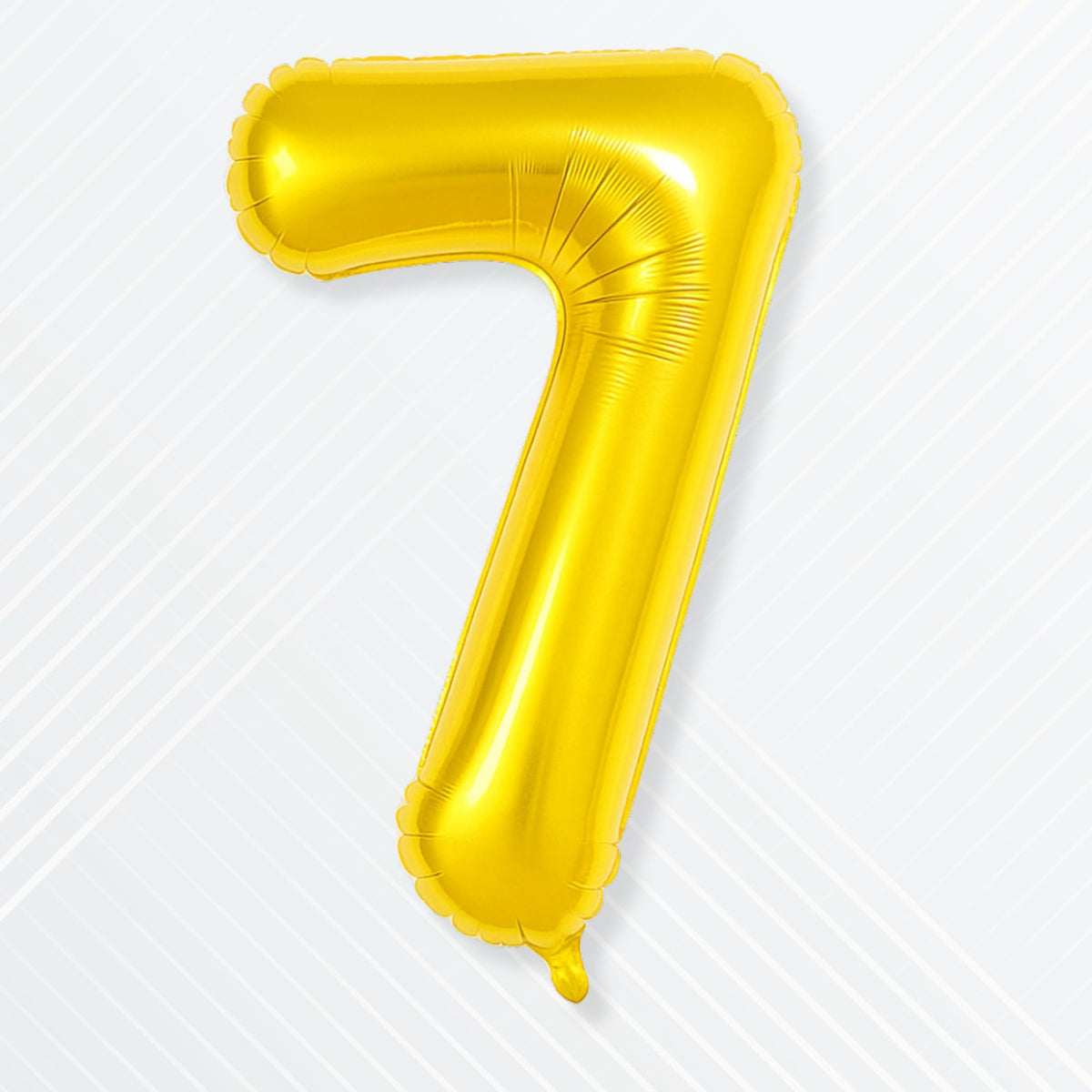 Flyloons 7 number Foil Balloon Gold 16 inch Size For Baby Kids Boys Girls Happy Birthday Decoration Items 7th Year Number Balloo