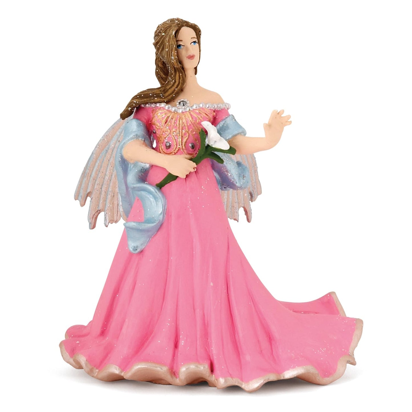 Papo -Hand-Painted - Figurine -The Enchanted World -Pink Elf With Lily -38814 - Collectible - For Children - Suitable For Boys A