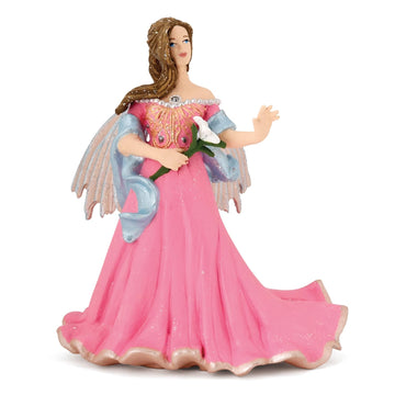 Papo -Hand-Painted - Figurine -The Enchanted World -Pink Elf With Lily -38814 - Collectible - For Children - Suitable For Boys A