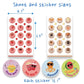 Joyful Artistry Scratch and Sniff Stickers - 24 Sheets, 12 Scents, Multi-Color Reward Stickers for Kids and Teachers, Model: smelly_XXX_24