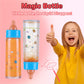 Pretendor 6 Pieces Magic Disappearing Milk And Juice Bottle With Pacifier,Pretend Play Feeding Toy Set For Girl,4 Bottles And 2