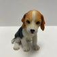 4.25 Inch Beagle Puppy Sitting Decorative Figurine, Brown And White