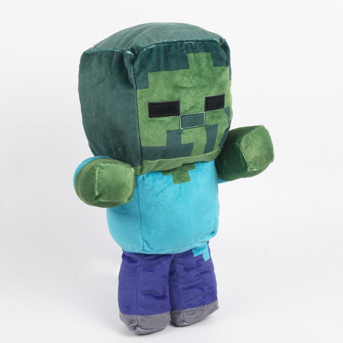 Pixel-Style Game Basic Plush Character Soft Toy  Video Game-Inspired Collectible Plushies Gifts for Kids & Fans (Zombie)