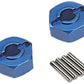 Traxxas 1654X Lightweight Blue-Anodized Aluminum Hex Wheel Hubs (2) and Axle Pins (4)