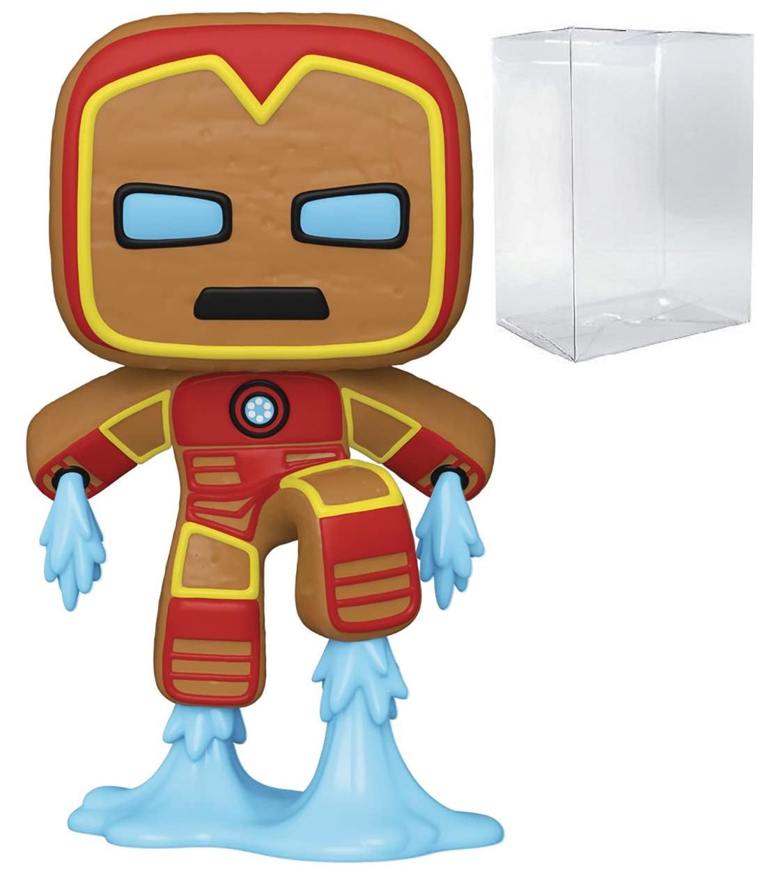 Funko Pop Marvel: Holiday - Gingerbread Iron Man Pop! Vinyl Figure (Bundled With Compatible Pop Box Protector Case), Multicolore