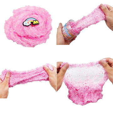 Flinpex Butter Slime Kit Cloud Slime Diy Unmixed Snow Rice Peachybbies Slime Kit For Girls, Education Party Favor Gift And Birthday, Slime Kit For Boys, Slime Kits, Fluffy, Soft, 70Ml 2.5Oz(Pink)