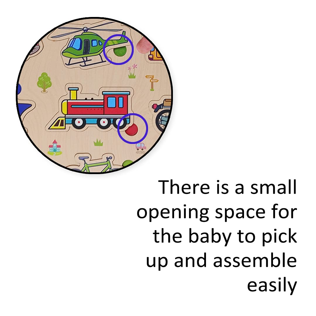 Webby Wooden Educational Colorful Fruits, Vegetables, Sea Animals Public Transport, Shapes, Animals | Educational Toys | Wooden