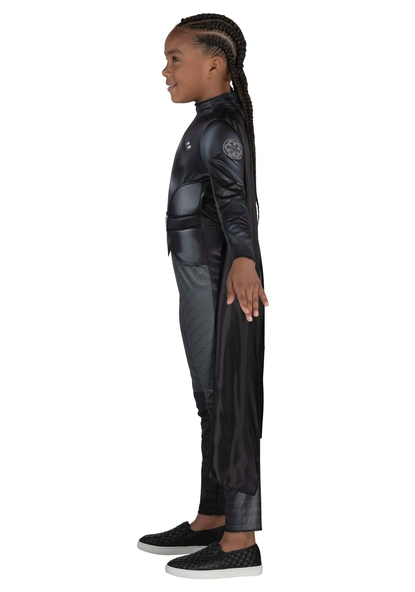 STAR WARS Reva Youth Costume - Printed Jumpsuit with Belt Buckle and Detachable Cape