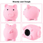 Pandaear Piggy Bank, Unbreakable Cute Plastic Coin Bank For Boys & Girls, Large Money Saving Bank, Shatterproof Pig Money Box, F