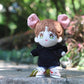 Niannyyhouse Black Hoodies With Pocket Dark Blue Jeans 7.8In(20Cm) Plush Humanoid Stuffed Doll Clothes (Black)