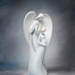9 1/2 Inch White Angel Watching Over Pregnant Mother Figurine