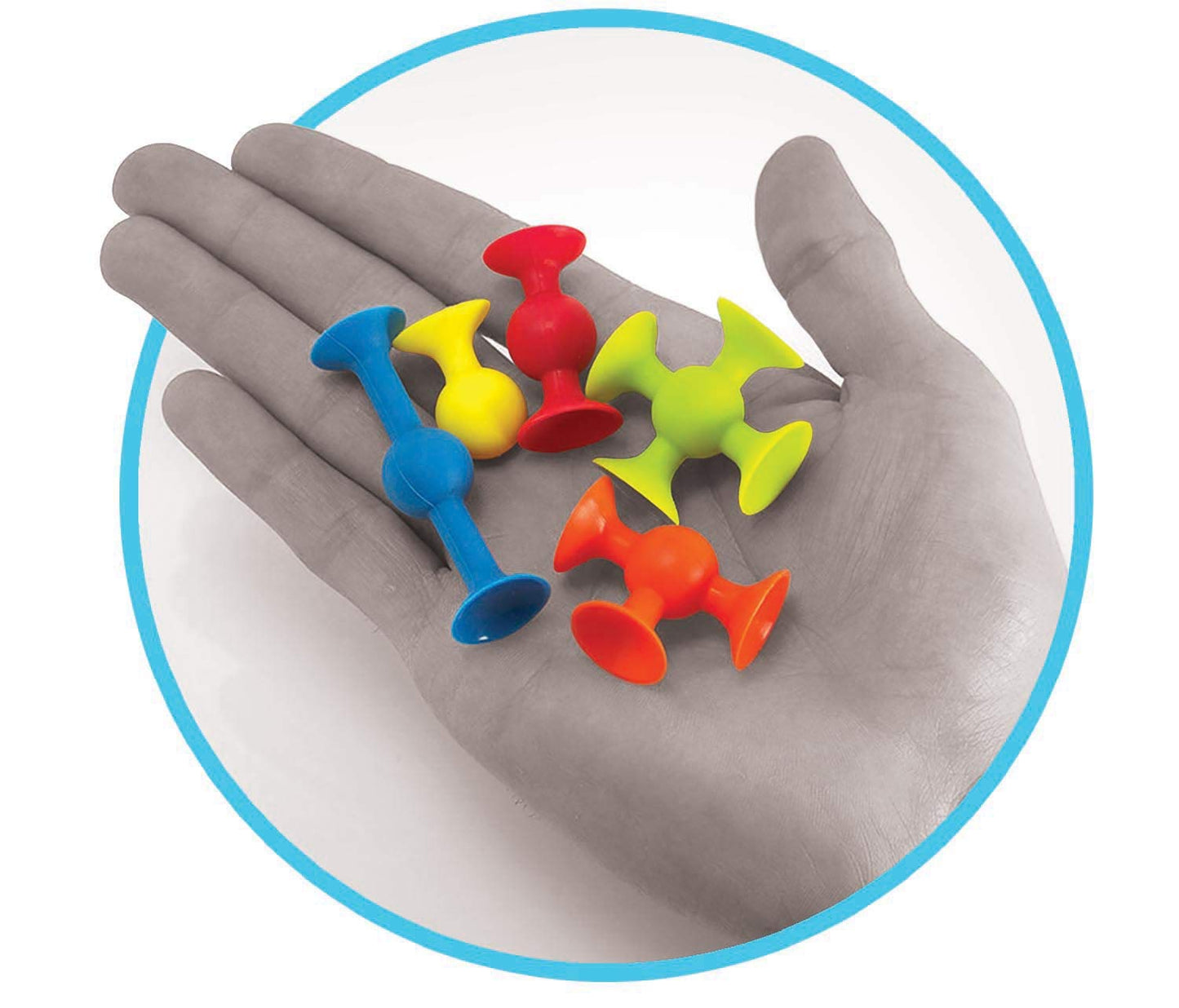 Fat Brain Toys Mini Squigz 30 Piece Set - Suction Construction for Ages 5 to mature-themed