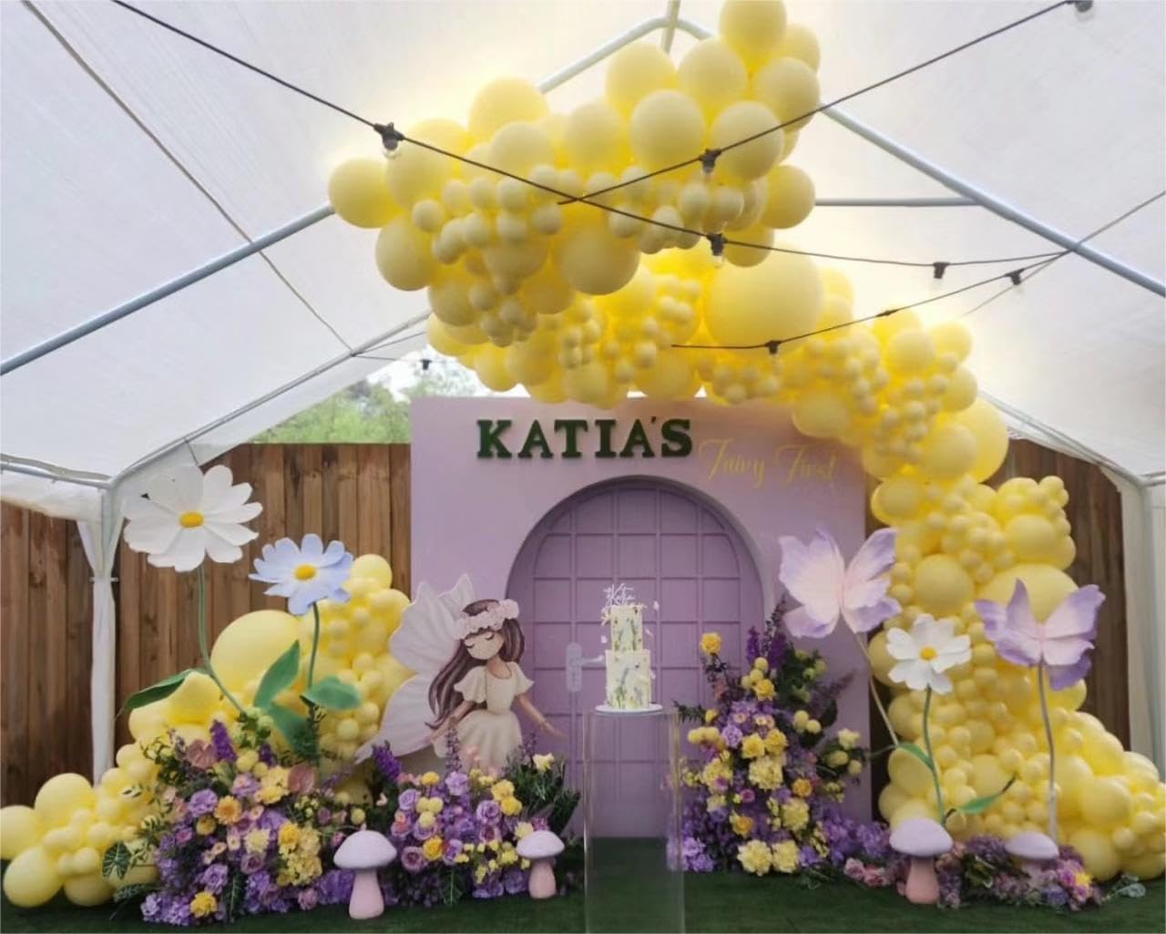 Moxmay 102 Pieces Yellow Balloons 18In 12In 10In 5In Different Sizes Party Balloon Kit For Birthday Halloween Christmas Wedding