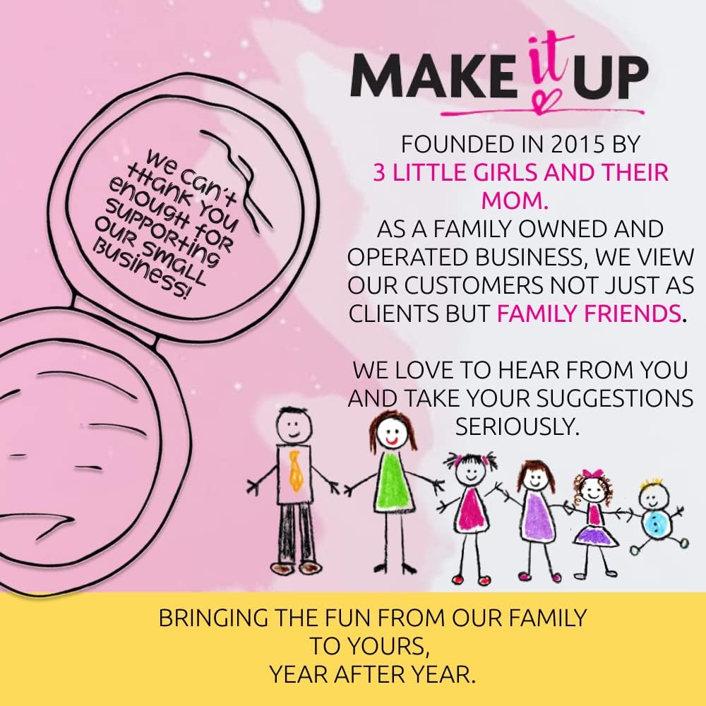 Make it Up Unicorn Collection - Washable - Non Toxic - Safe Makeup Set for Children