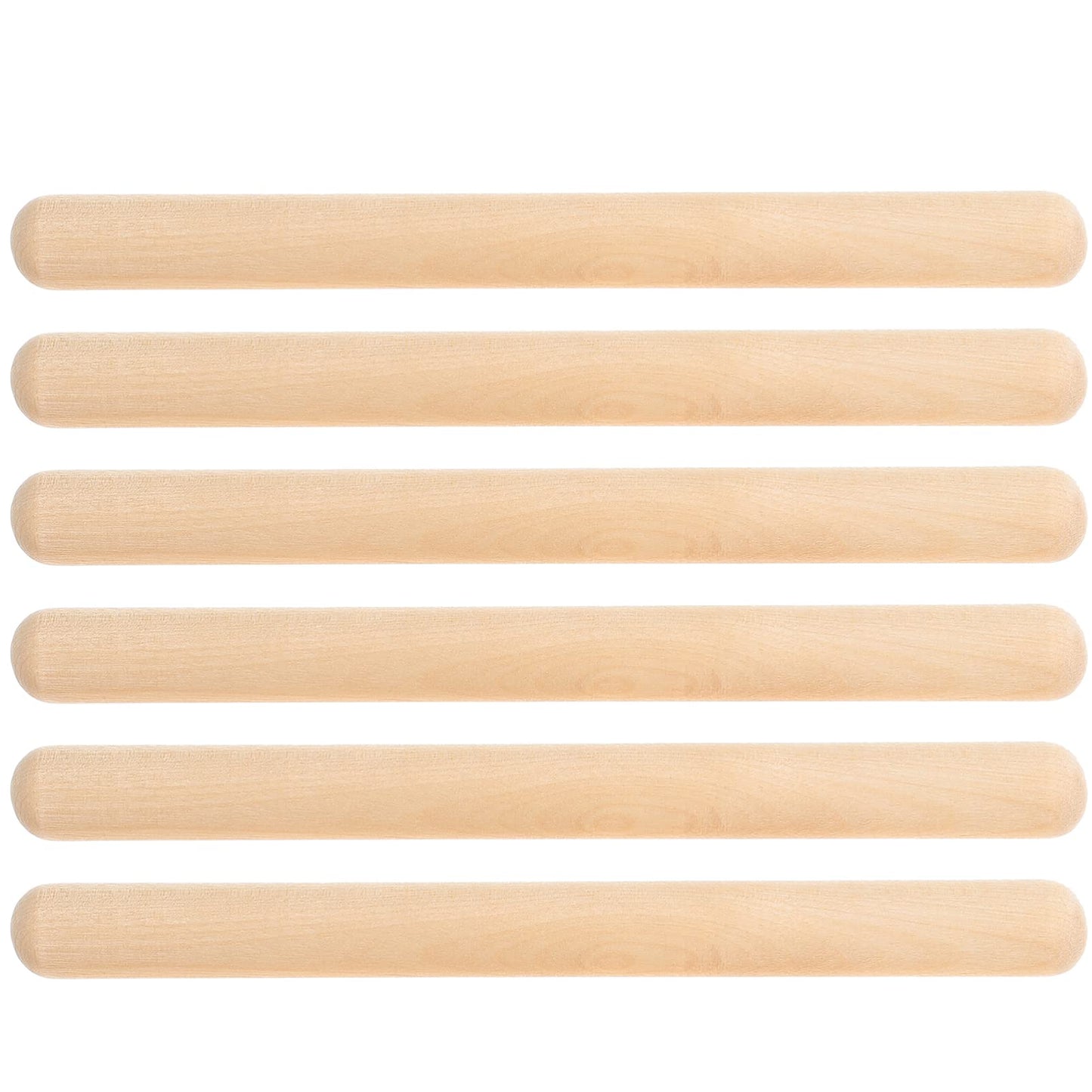 Excluzo 6Pcs Rhythm Sticks Wood Claves Maple Wood Music Sticks Musical Percussion Instrument Gift For Kids Toddlers