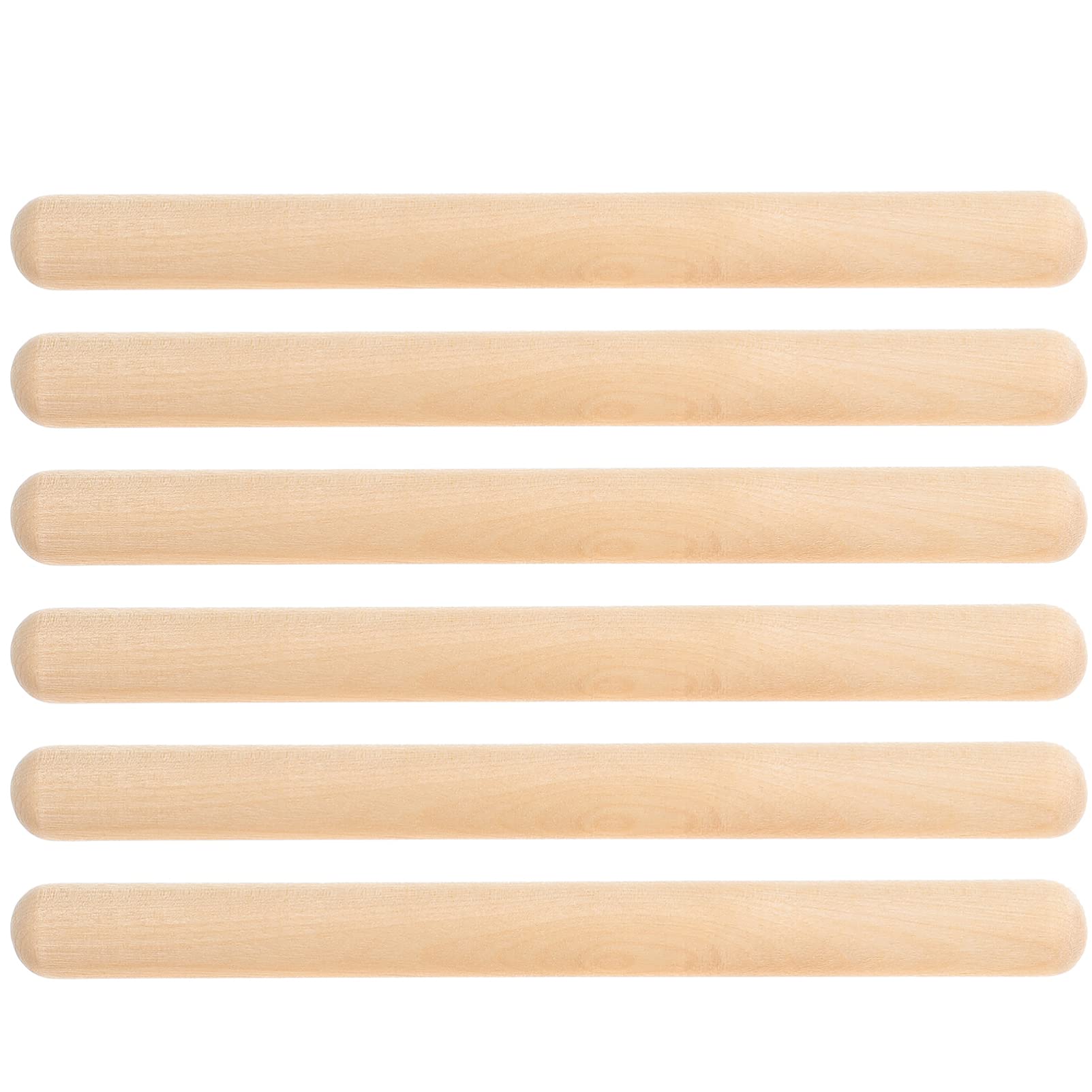 Excluzo 6Pcs Rhythm Sticks Wood Claves Maple Wood Music Sticks Musical Percussion Instrument Gift For Kids Toddlers