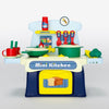 Kids Mini Kitchen Pretend Play Cooking Set  Portable Toy Kitchen with Pots, Utensils & Food Accessories for Boys and Girls