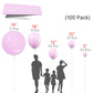 Partywoo Pastel Purplish Pink Balloons, 100 Pcs Pink Balloons Different Sizes Pack Of 36 Inch 18 Inch 12 Inch 10 Inch 5 Inch Pink Balloons For Balloon Garland Or Arch As Party Decorations, Pink-Q04