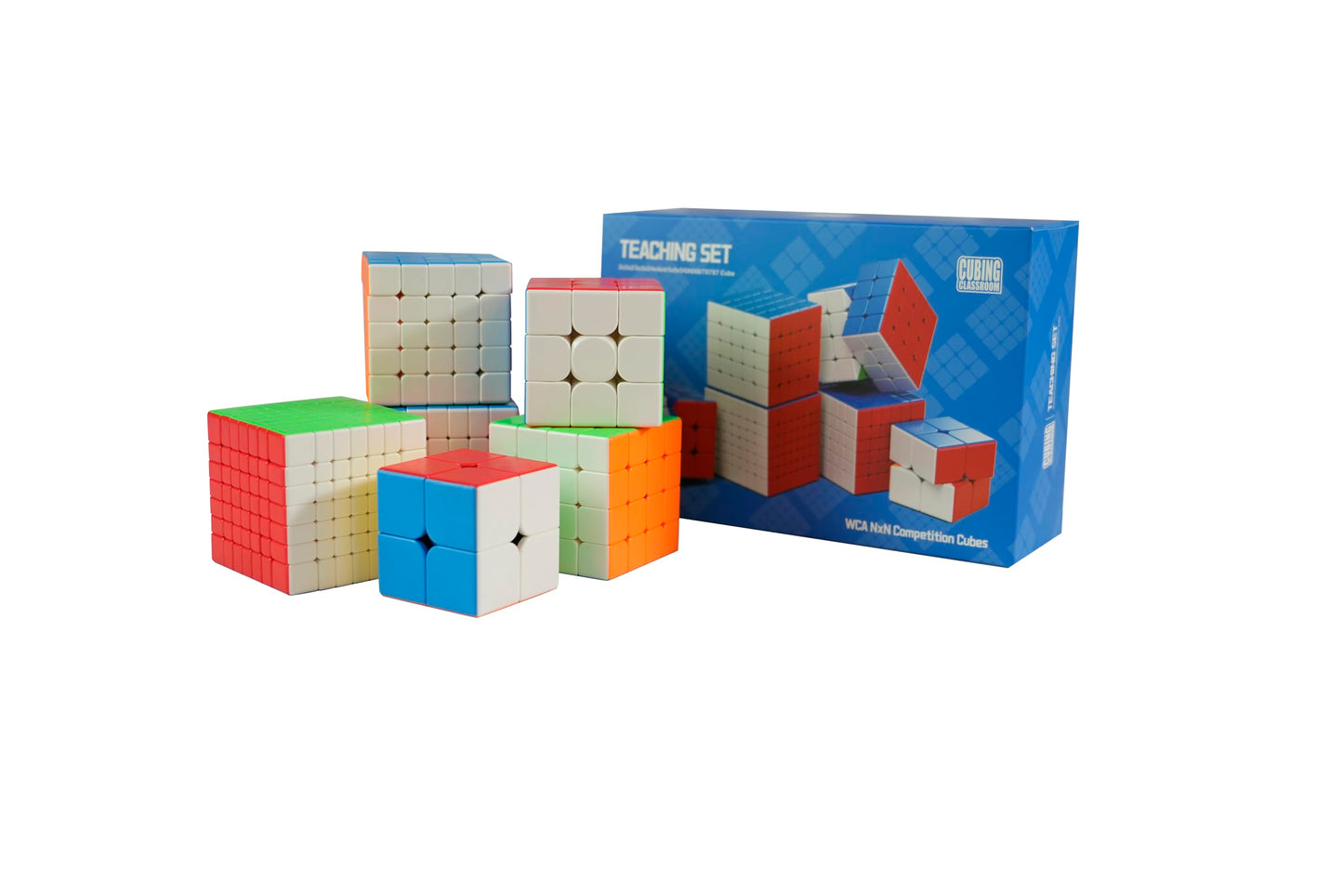 Cuberspeed Moyu MFJS WCA 2-7 Set Speed Cube Gift Box Magic Cube Bundle Collection Cube 2x2 3x3 4x4 5x5 6x6 7x7 Speed Cube sticke