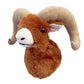 Adore Plush Company 12" Bighorn Sheep Plush Stuffed Animal Wall Mount, Model 2098, Soft Plush Material