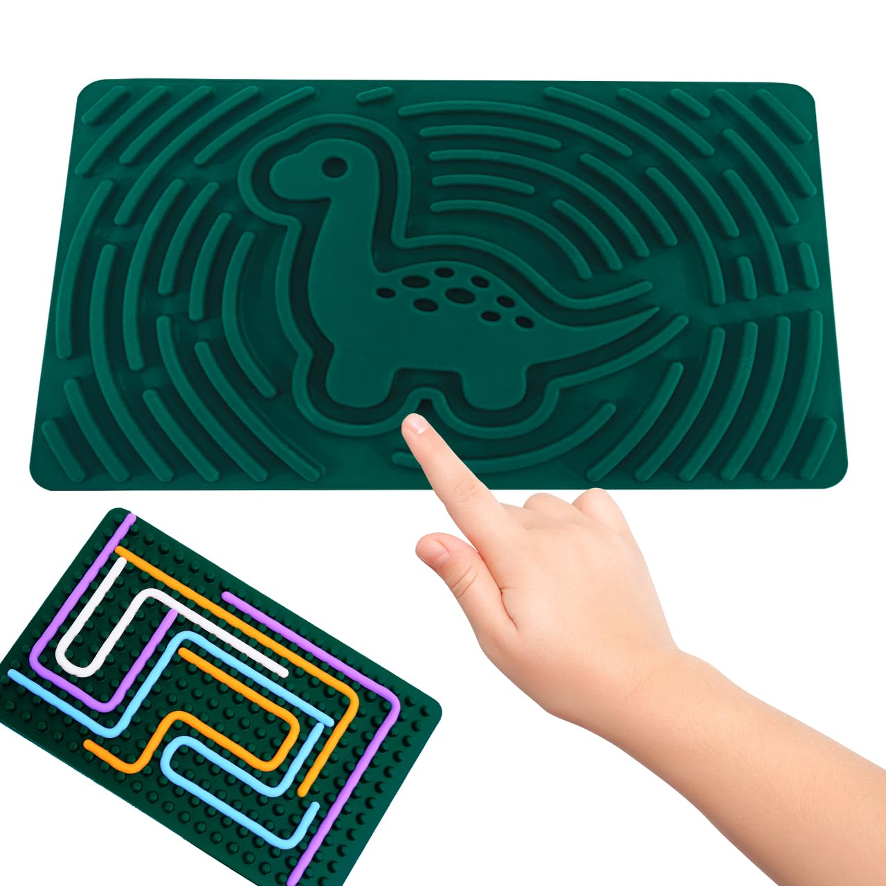 Sensory Activity Board For Kid, Sensory Fidget Toys, Autism Sensory Products, Silicone Calm Down Toy, Kids 3+ & Adults Activitie