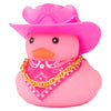 wonuu Car Dashboard West Cowboy Hat Colorful Rubber Ducks Decorations, Rubber Ducky for Car Ornament Cute Duck with Hat, Glasses