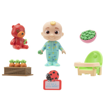 Cocomelon Veggie Time Surprise – 1 Figure And 5 Accessories To Collect - Features Favorite Character Jj - Surprise Accessories - Toys For Kids And Preschoolers