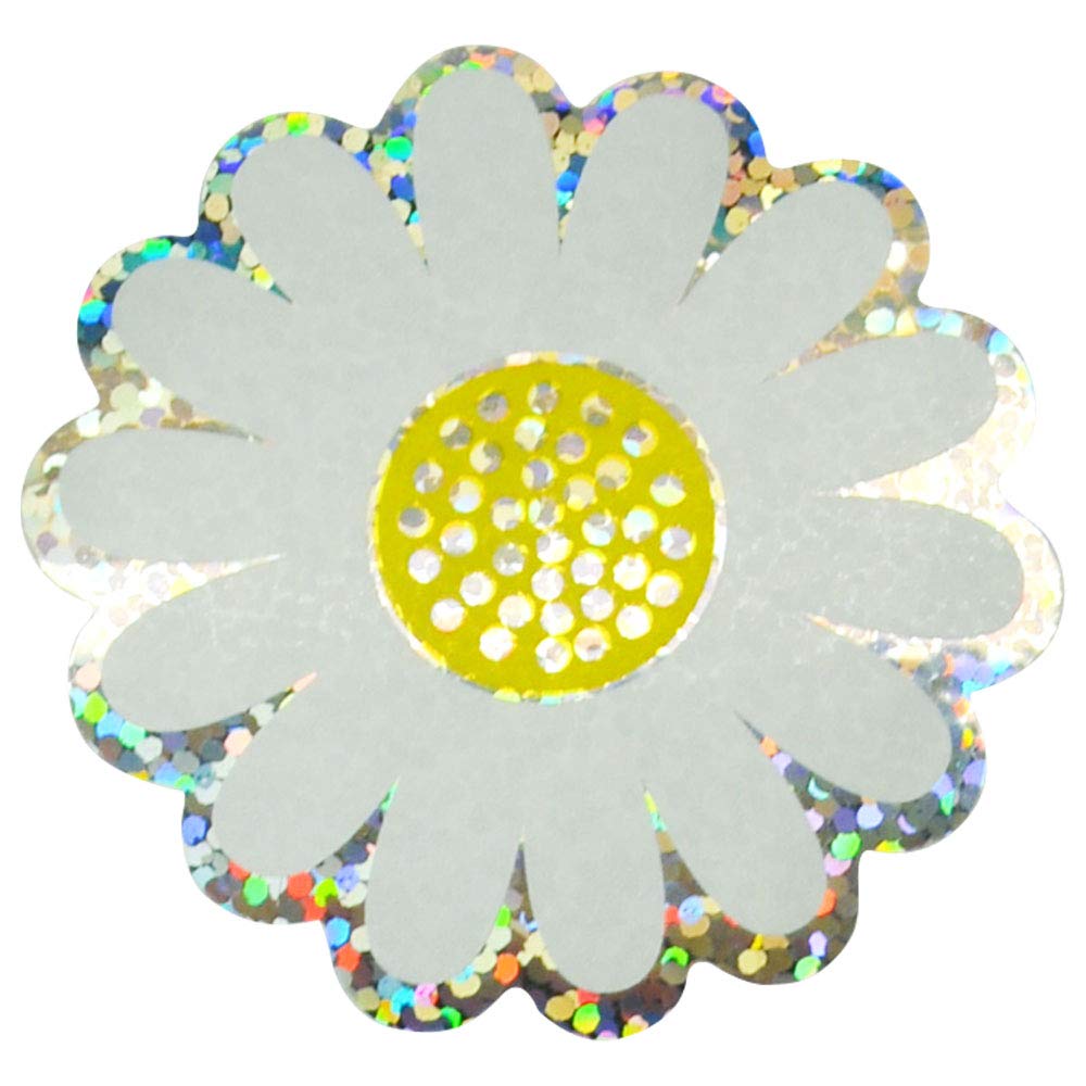 Assorted Flower Sparkle Sticker Sheet Pack - 102 Stickers