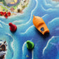 FoxMind Bermuda Pirates Magnetic Board Game for Kids, Plastic, Mixed Colours, Model: FOX-BP-ENG, Family Fun Adventure