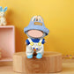 Doll Clothes Set and Accessories  2025 Stylish Adorable Designed Clothes Outfit for 15cm/17cm Doll with Hat & Overalls & Blue Shoes