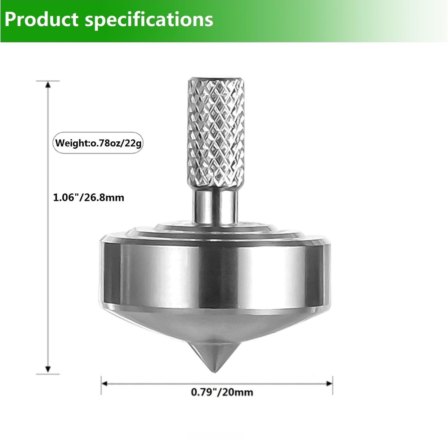 CHEETOP Stainless Steel Spinning Top  Precision Mini Desktop Gyroscope  Kill Time Reduce Stress ADHD Toys  Perfect Balance Gyro (3PCS Black+Silver+Iridescent Style 2)