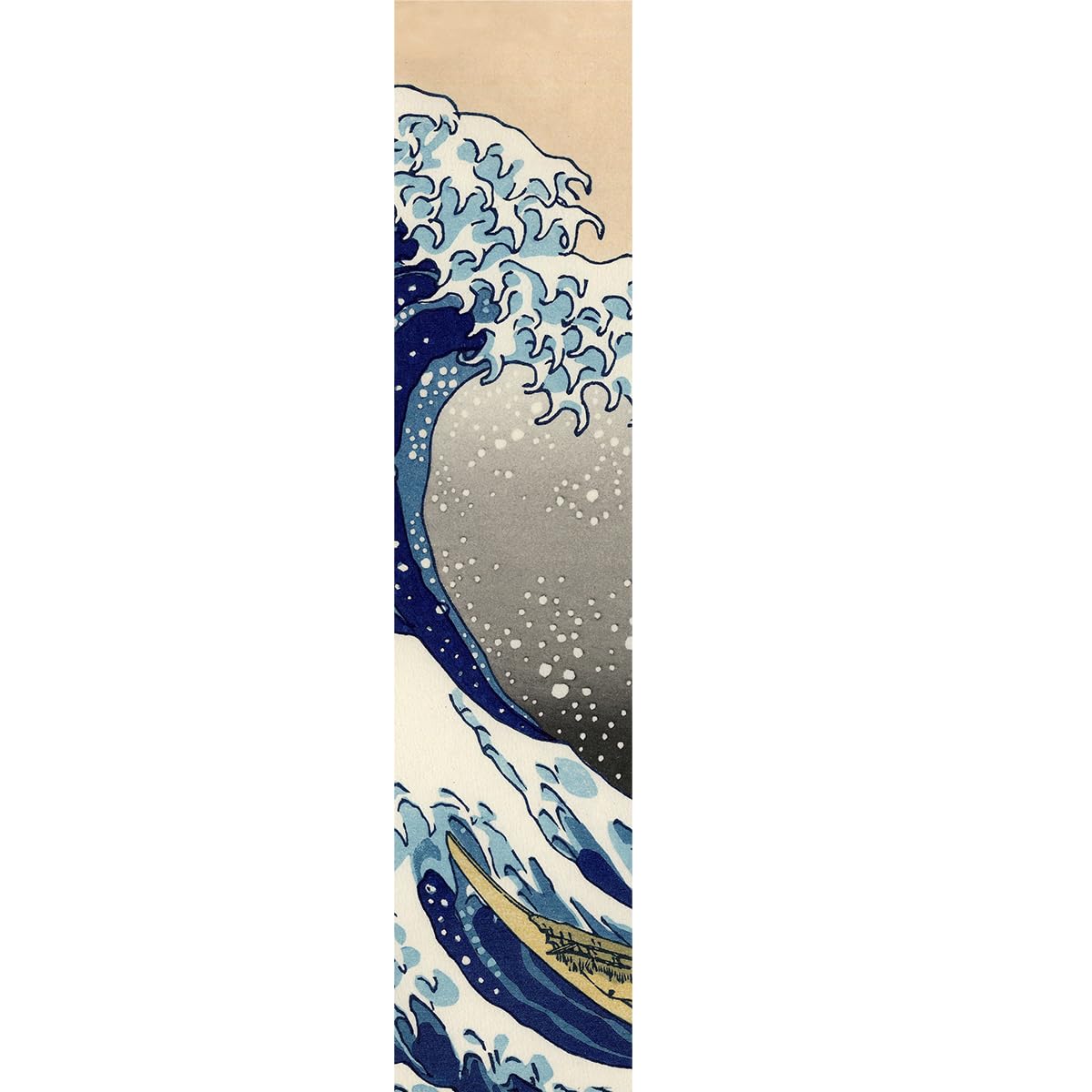 Fortoo 47X10 Skateboard Longboard Dancing Board Waterproof Diamond Griptape Sheet Sticker Deck Sandpaper (Sea Wave)