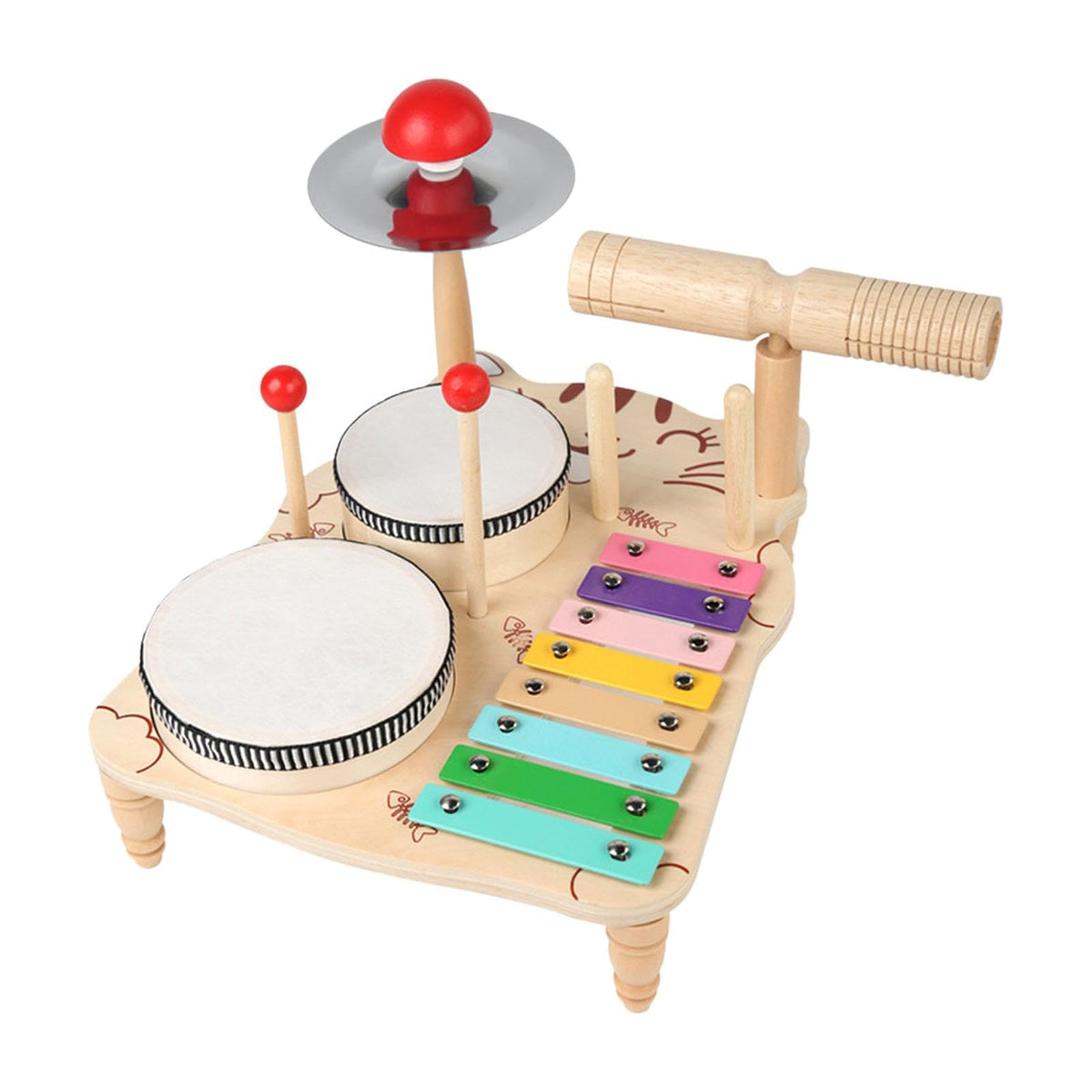 Calandis Xylophone Drum Set Motor Skill Baby Drum Set For Ages 3 4 5 6 Years Old Kids | Sets & Kits | Drums | Percussion
