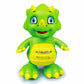 Dherik Tradworld Dancing Dinosaur Robot  Creative Walking Dinosaur Toy  Music Lighting Educational Puzzle Dinosaur Toy for Boy