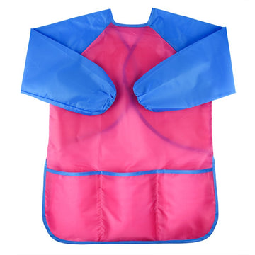 Kuuqa Childrens Kids Toddler Waterproof Play Apron With 3 Roomy Pockets - Painting, Feeding Smock - Age 2-4 Years (Paints And Brushes Not Included)